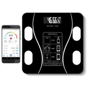 Smart Bluetooth-Personvåg 180 kg Svart Glas