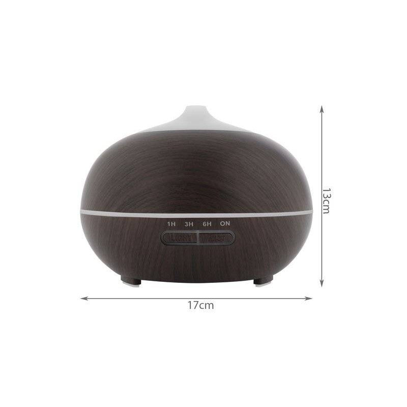 Brun Aroma Luftfuktare LB 300 ml Med Fjärrkontroll