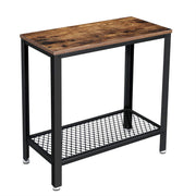Sidobord Med Hylla 60x30x60 cm Vintage Brun/Svart