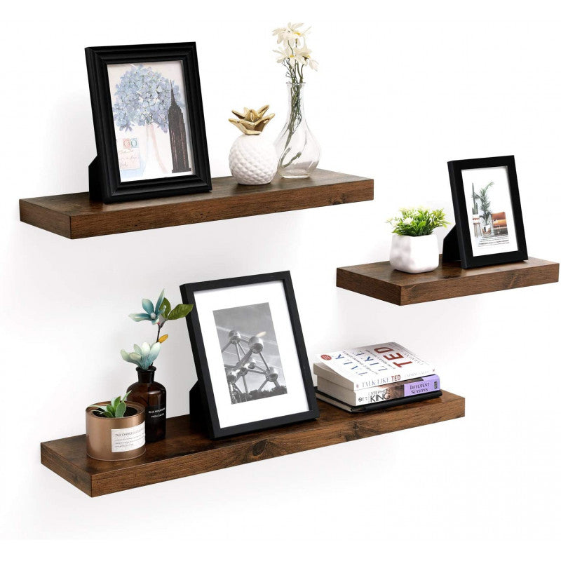Vägghylla Vintage Brun 80x20 cm i MDF