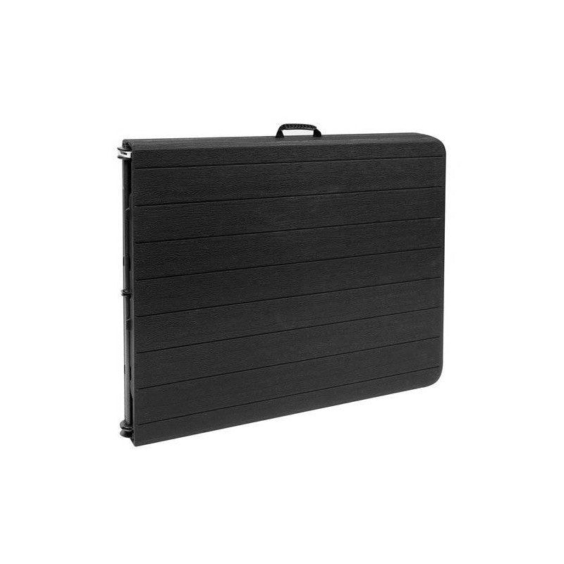 Hopfällbart Campingbord 180 cm Svart HDPE