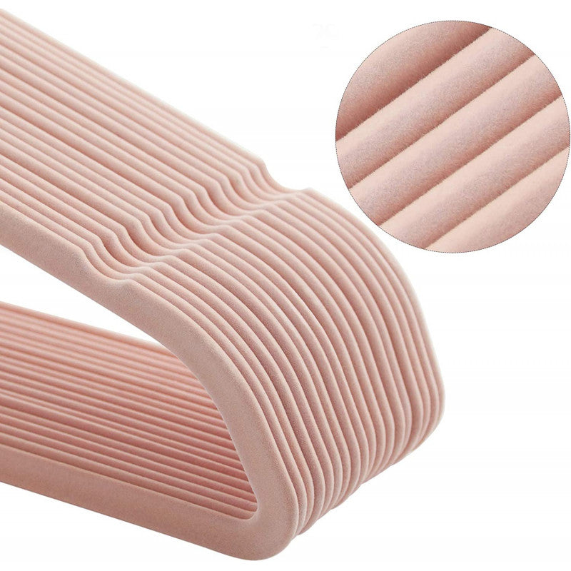 30-Pack Sammetsgalgar Halkfria Roséguld/Ljusrosa 0,6 cm