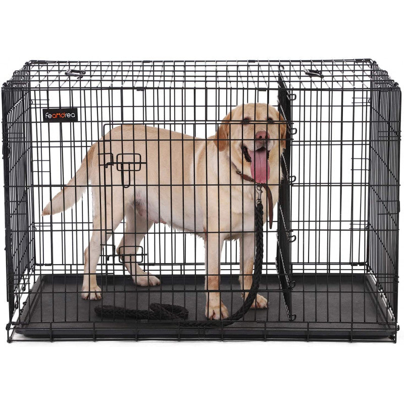 XXL Hundbur I Metall 122x74,5x80,5 cm Svart