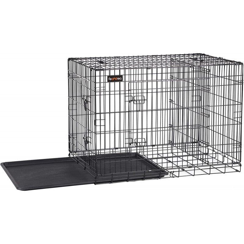 XXL Hundbur I Metall 122x74,5x80,5 cm Svart