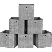 Vikbara Förvaringskuber 30x30x30 cm Ljusgrå 6-pack