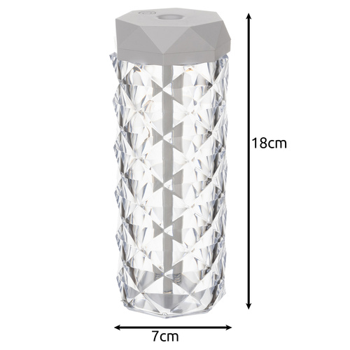 Luftfuktare med LED-nattlampa 2-i-1 – 400 ml, RGB-belysning, USB-C och upp till 10 timmars drift