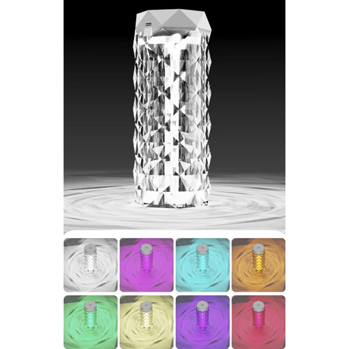 Luftfuktare med LED-nattlampa 2-i-1 – 400 ml, RGB-belysning, USB-C och upp till 10 timmars drift