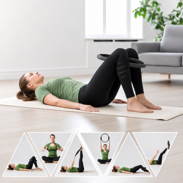 Pilatesring-1 Pilatesring 38 cm – Träningsring med Ergonomiska Handtag för Pilates & Yoga
