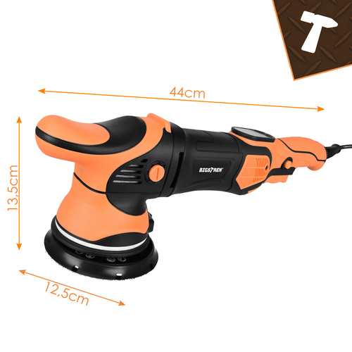 Bilpolermaskin 1000 W – Dubbelverkande Polermaskin med LED & 15 mm Orbit
