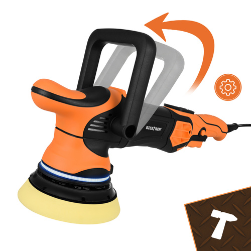 Bilpolermaskin 1000 W – Dubbelverkande Polermaskin med LED & 15 mm Orbit