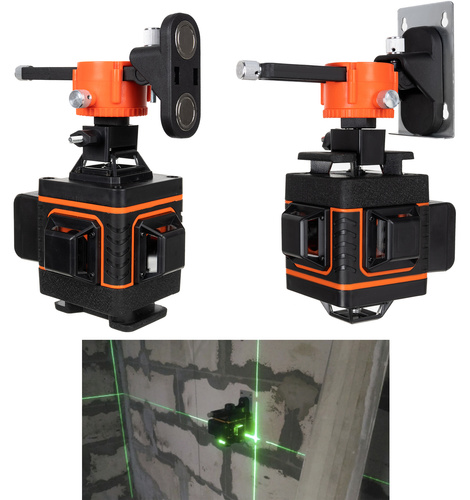 360° Lasernivå 16 Linjer – Grön Krysslaser med Självnivellering & 2 Batterier