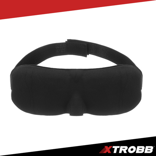 3D Resekudde i Memoryskum – Resekit 4-i-1 med Sovmask, Öronproppar & Fodral