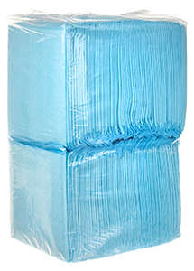Hygienunderlägg 100-pack 33 x 45 cm – Absorberande Valpmattor med 30 Bajspåsar
