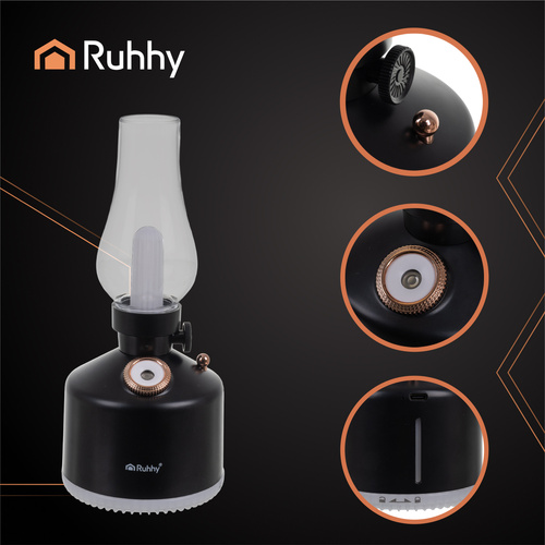 Luftfuktare 280 ml – Luftfuktare med RGB Nattlampa & USB-C