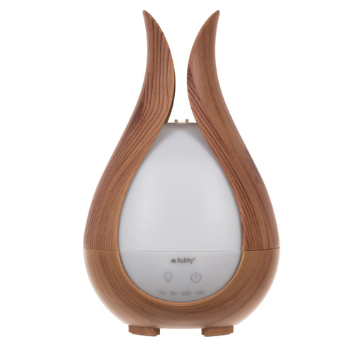 Luftfuktare & Aromadiffuser 200 ml – Ultraljudsdiffuser med LED-Belysning, Fjärrkontroll & 3 Doftoljor