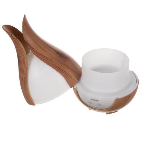 Luftfuktare & Aromadiffuser 200 ml – Ultraljudsdiffuser med LED-Belysning, Fjärrkontroll & 3 Doftoljor
