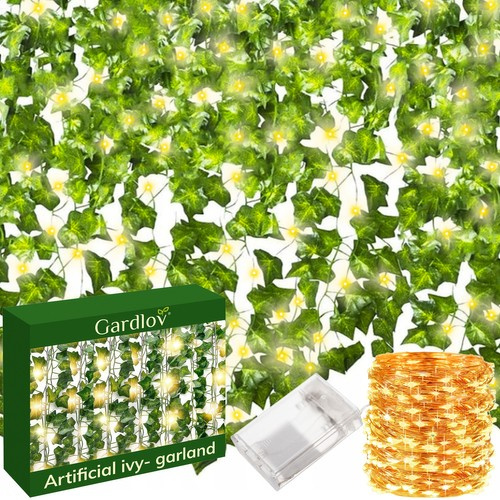 Konstgjord Murgröna 25 m – Dekorationsrankor med 50 LED-Lampor