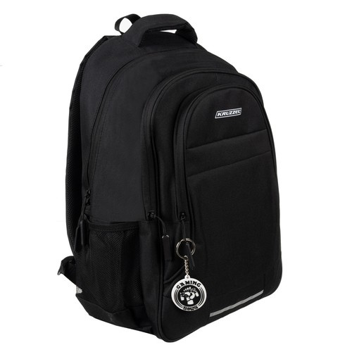Ryggsäck 22 L – Vadderad Laptopryggsäck med Reflex, Svart