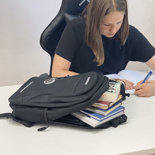 Ryggsäck 22 L – Vadderad Laptopryggsäck med Reflex, Svart