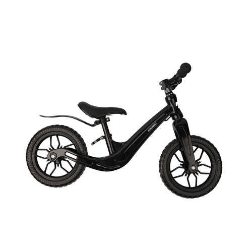 Balanscykel 12 Tum – Lätt Springcykel för Barn med Justerbar Sadel, Svart