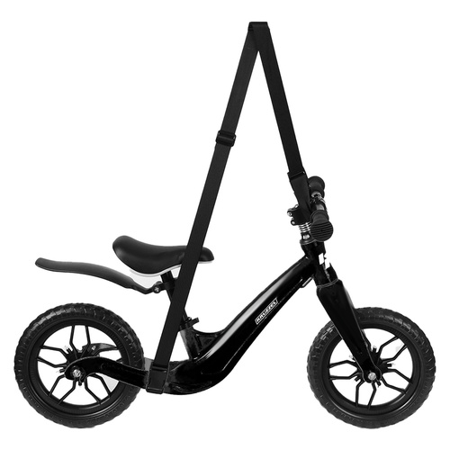 Balanscykel 12 Tum – Lätt Springcykel för Barn med Justerbar Sadel, Svart