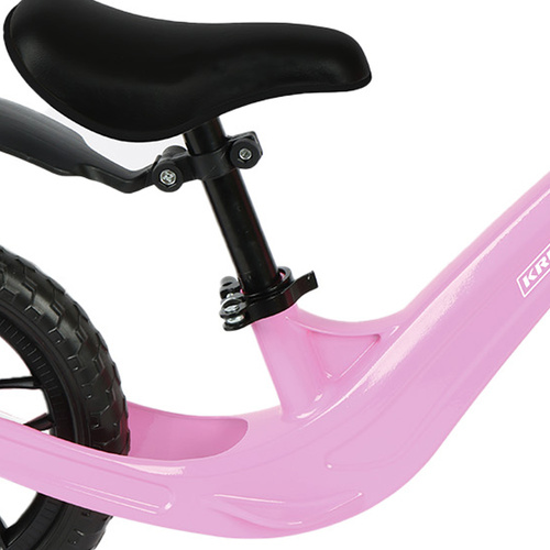 Balanscykel 12 Tum – Lätt Springcykel för Barn med Justerbar Sadel, Rosa