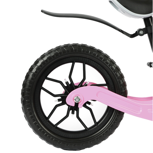 Balanscykel 12 Tum – Lätt Springcykel för Barn med Justerbar Sadel, Rosa