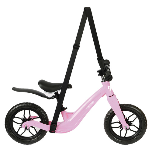 Balanscykel 12 Tum – Lätt Springcykel för Barn med Justerbar Sadel, Rosa