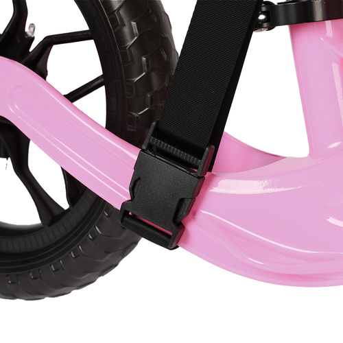 Balanscykel 12 Tum – Lätt Springcykel för Barn med Justerbar Sadel, Rosa