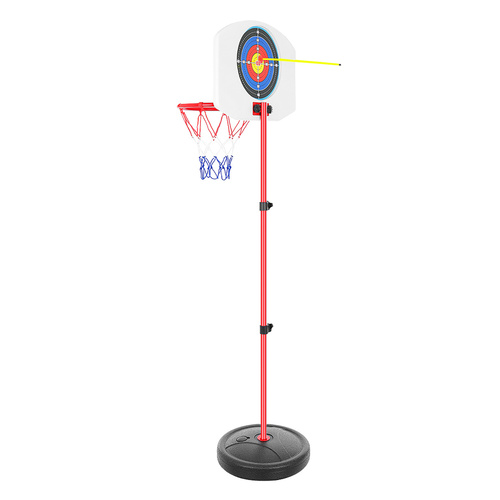 Basketkorg & Skjutbana 2-i-1 – Justerbar Höjd 73–146 cm