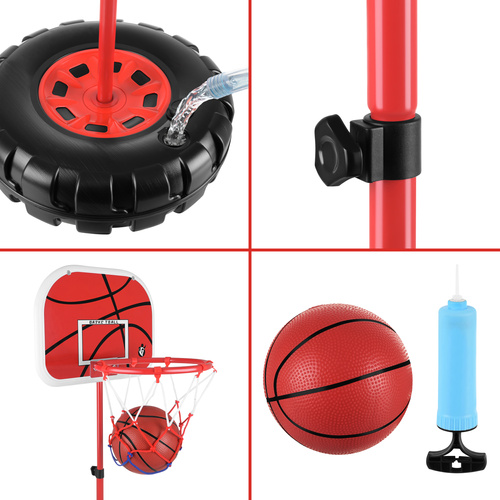 Basketkorg 170 cm – Justerbart Basketställ med Boll & Pump