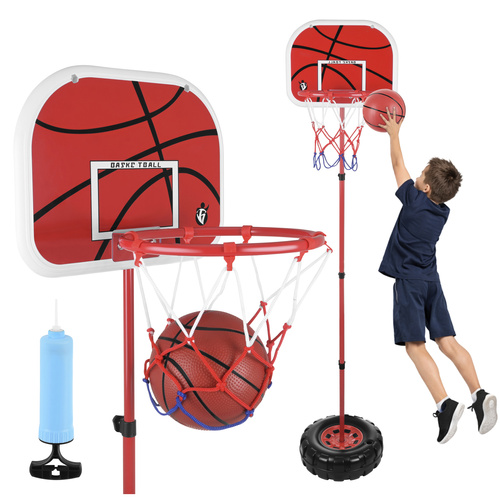 Basketkorg 170 cm – Justerbart Basketställ med Boll & Pump