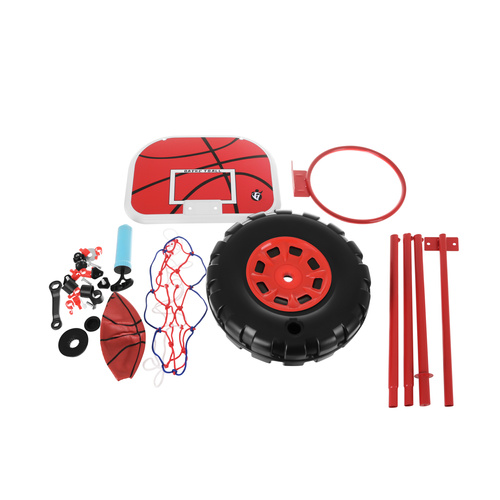 Basketkorg 170 cm – Justerbart Basketställ med Boll & Pump