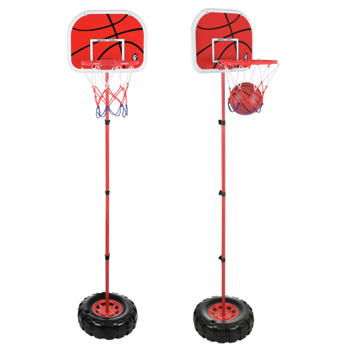 Basketkorg 170 cm – Justerbart Basketställ med Boll & Pump