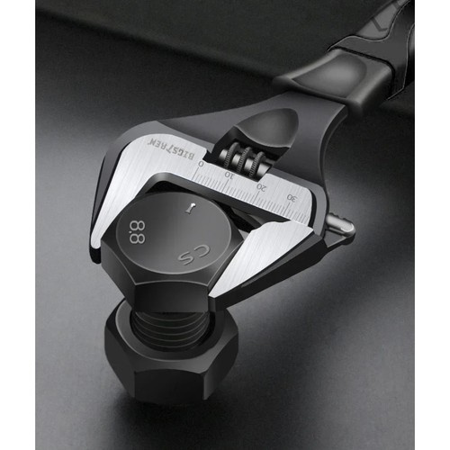 Justerbar Skiftnyckel 0–35 mm – Skiftnyckel i Kolstål med Ergonomiskt Handtag
