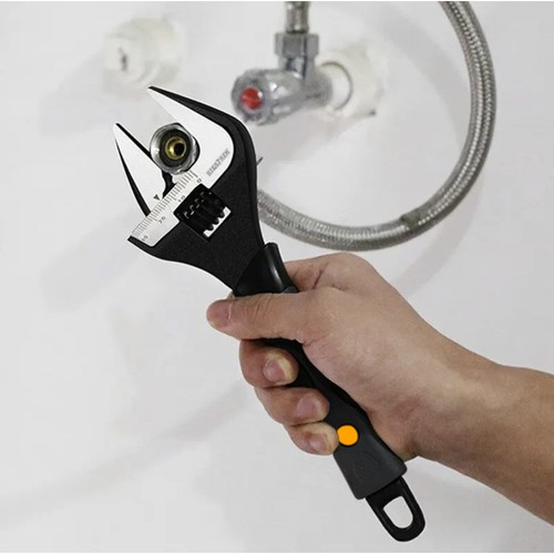 Justerbar Skiftnyckel 0–35 mm – Skiftnyckel i Kolstål med Ergonomiskt Handtag