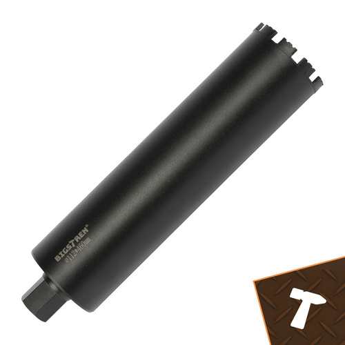 Diamantkärnborr 112 x 460 mm – Borrkrona med 1 1/4" UNC för Betong & Armerad Betong
