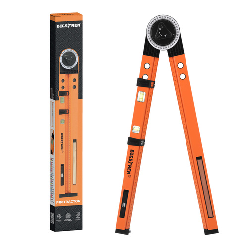Justerbar Vinkelhake 3-i-1 500 mm – Gradskiva, Vattenpass & Passare