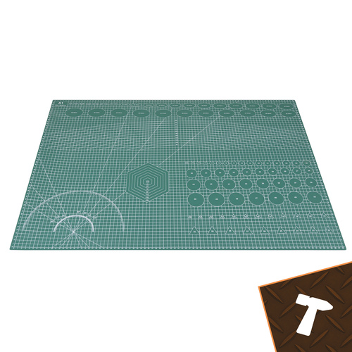 Skärmatta A1 90 x 60 cm Självläkande PVC – Dubbelsidig Skärunderlägg 3 mm