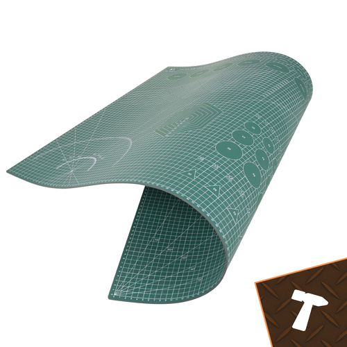 Skärmatta A1 90 x 60 cm Självläkande PVC – Dubbelsidig Skärunderlägg 3 mm