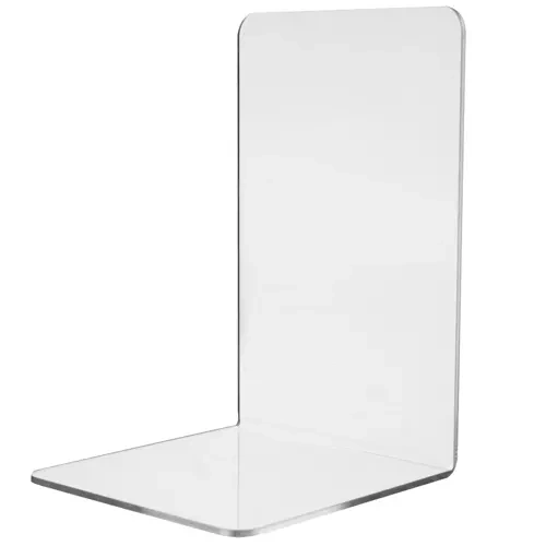 Bokstöd 6-pack – Transparenta Bokstöd i Akryl 18,5 cm