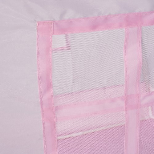 Barntält Hus – Lektält med Ljusslinga & Golvmatta, Rosa