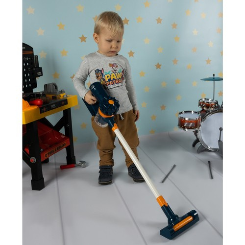 Barndammsugare – Leksaksdammsugare med Sugljud & 3 Munstycken