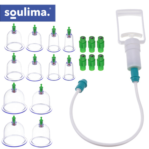 Vakuumkoppor 12-pack – Koppningsset med Pump & 6 Storlekar