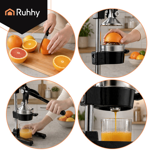 Manuell Citruspress 40 cm – Juicepress med Hävarm för Citrus & Granatäpple