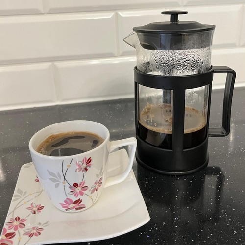 Kaffe- & Tebryggare 1 L – Presskanna i Glas med Rostfri Sil