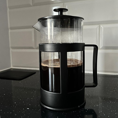 Kaffe- & Tebryggare 1 L – Presskanna i Glas med Rostfri Sil