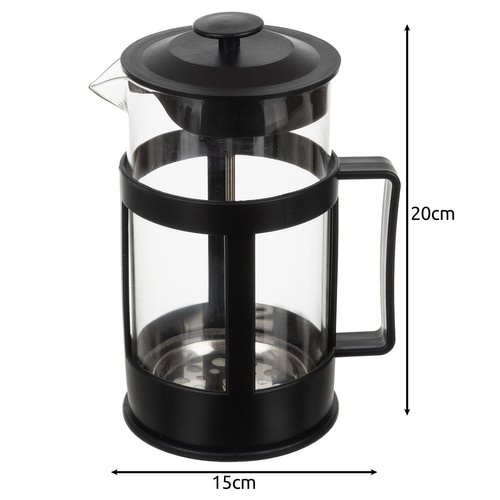 Kaffe- & Tebryggare 1 L – Presskanna i Glas med Rostfri Sil