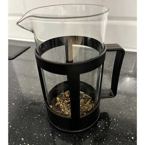 Kaffe- & Tebryggare 1 L – Presskanna i Glas med Rostfri Sil