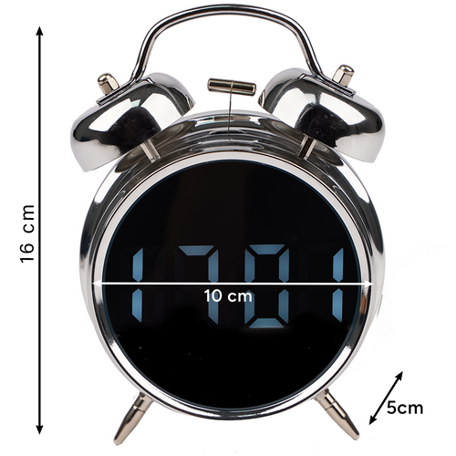 Digital Väckarklocka Retro – LED-Display, Alarmfunktion & Temperaturvisning